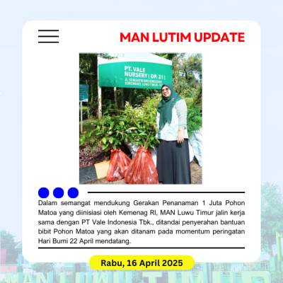 MAN Luwu Timur Jalin Kerja Sama dengan PT Vale untuk Dukung 